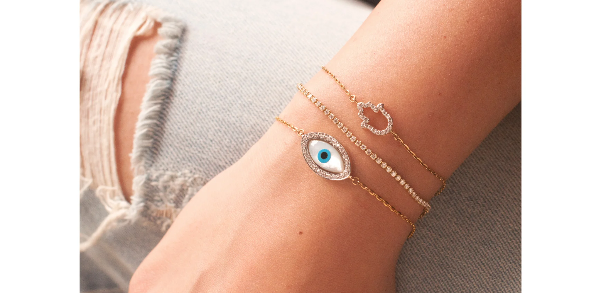 Stacked Bracelets Help Create a Good Look