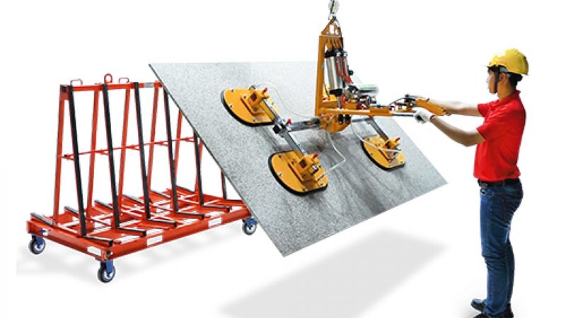 The Benefits of Slab Racks and Vacuum Lifters in the Workplace
